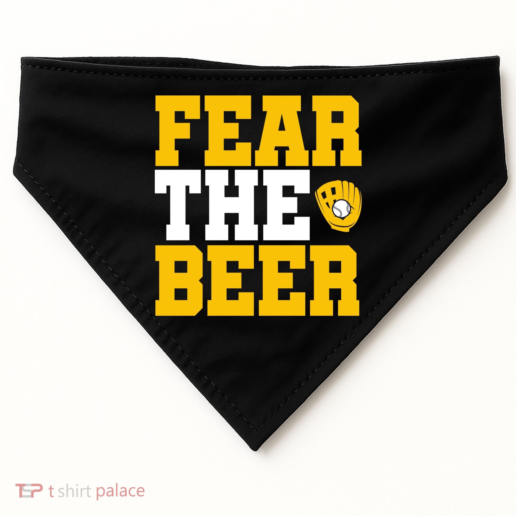 Fear The Beer Milwaukee Baseball USA-Made Doggie Bandana