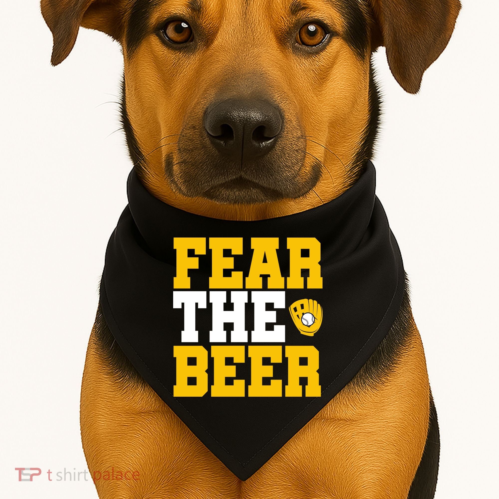 Fear The Beer Milwaukee Baseball USA-Made Doggie Bandana