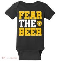 Fear The Beer Milwaukee Baseball Baby Bodysuit thumb 0