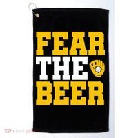Fear The Beer Milwaukee Baseball Golf Towel thumb 0