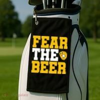 Fear The Beer Milwaukee Baseball Golf Towel thumb 2