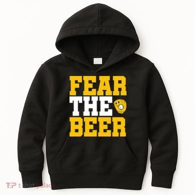 Fear The Beer Milwaukee Baseball Kids Hoodie