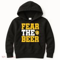 Fear The Beer Milwaukee Baseball Kids Hoodie thumb 0