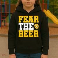 Fear The Beer Milwaukee Baseball Kids Hoodie thumb 3
