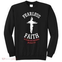 Fearless Faith Be Strong And Courageous Sweatshirt thumb 0