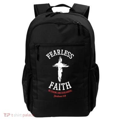 Fearless Faith Be Strong And Courageous Backpack