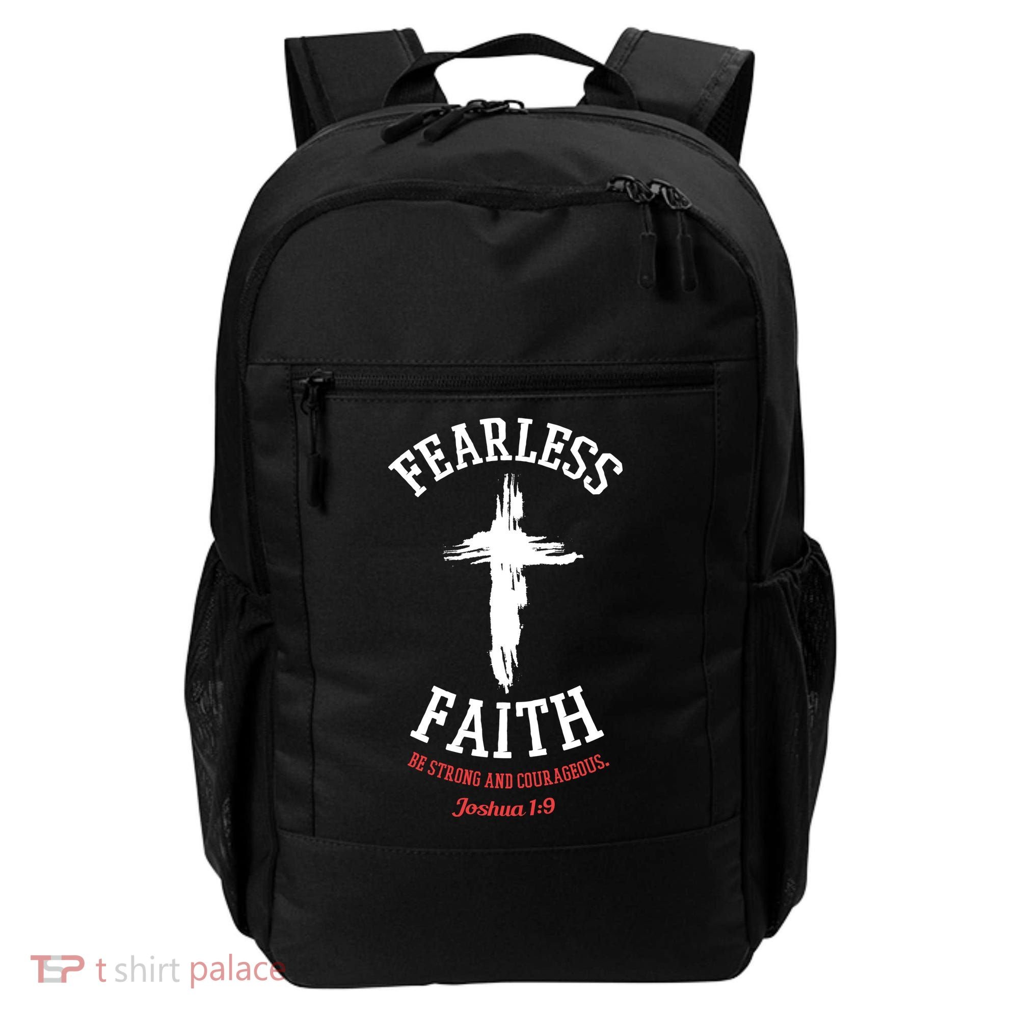 Fearless Faith Be Strong And Courageous Backpack