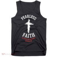 Fearless Faith Be Strong And Courageous Tank Top thumb 0
