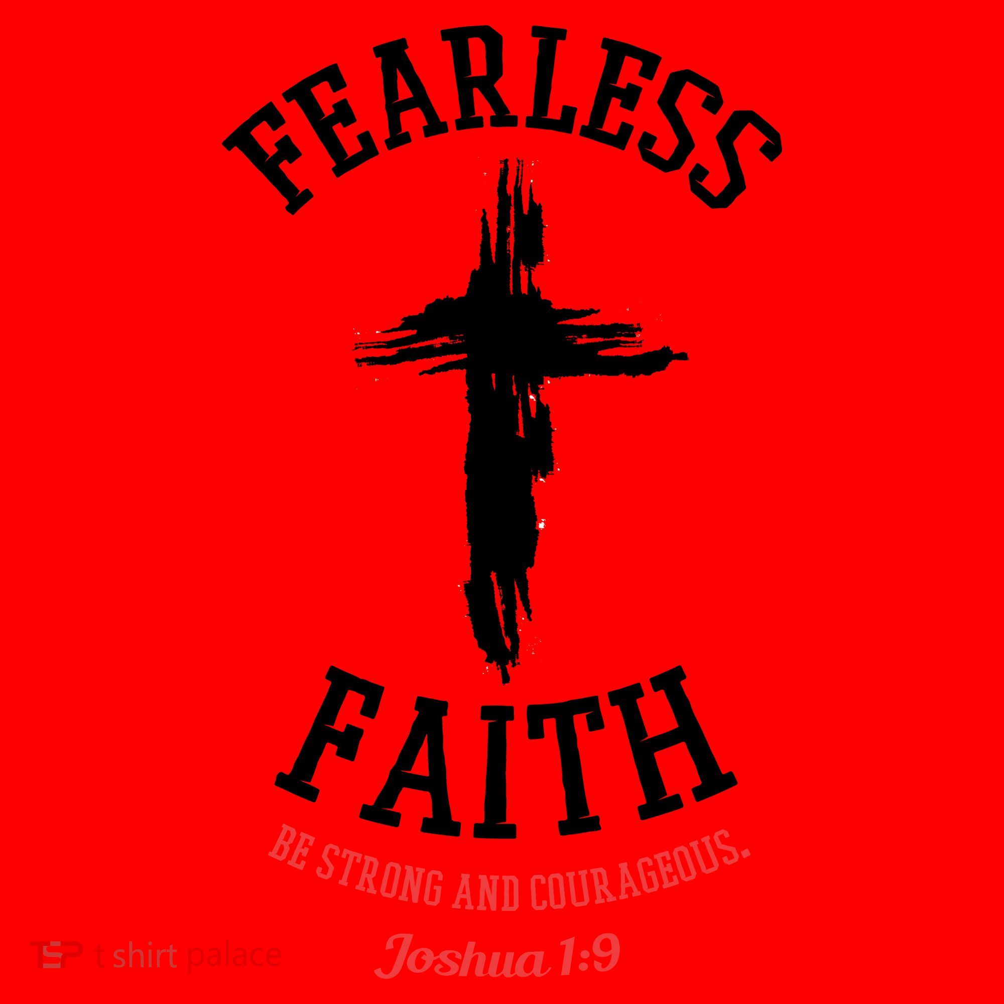 Fearless Faith Be Strong And Courageous Santa Hat