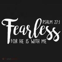 Fearless For He With Me Psalm 27:1 Doggie Tank thumb 4