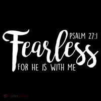 Fearless For He With Me Psalm 27:1 Women's Hoodie thumb 2
