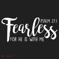 Fearless For He With Me Psalm 27:1 Golf Towel thumb 3