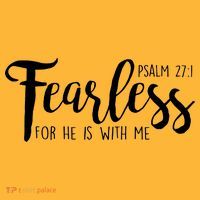 Fearless For He With Me Psalm 27:1 Kids Hoodie thumb 2