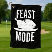 Feast Mode Golf Towel thumb 1