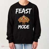 Feast Mode Thanksgiving Turkey Biceps Women's Sweatshirt thumb 0