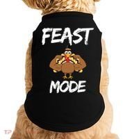 Feast Mode Thanksgiving Turkey Biceps Doggie Tank thumb 0