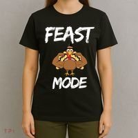 Feast Mode Thanksgiving Turkey Biceps T-Shirt thumb 4
