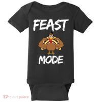 Feast Mode Thanksgiving Turkey Biceps Baby Bodysuit thumb 0