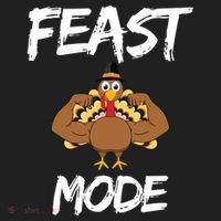 Feast Mode Thanksgiving Turkey Biceps Golf Towel thumb 3