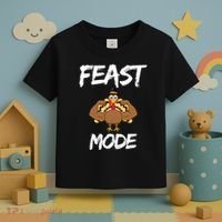 Feast Mode Thanksgiving Turkey Biceps Toddler T-Shirt thumb 3