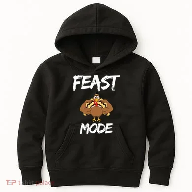 Feast Mode Thanksgiving Turkey Biceps Kids Hoodie