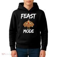 Feast Mode Thanksgiving Turkey Biceps Kids Hoodie thumb 4