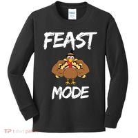 Feast Mode Thanksgiving Turkey Biceps Kids Long Sleeve Shirt thumb 0
