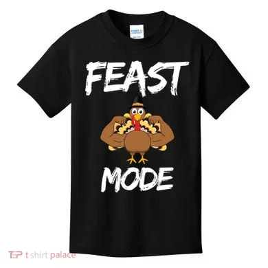 Feast Mode Thanksgiving Turkey Biceps Kids T-Shirt