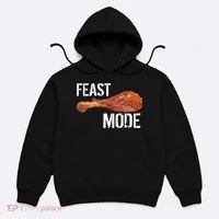 Feast Mode Thanksgiving Turkey Leg Hoodie thumb 0