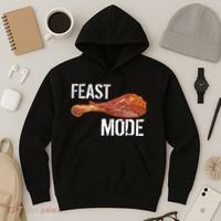 Feast Mode Thanksgiving Turkey Leg Hoodie thumb 3