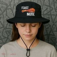 Feast Mode Thanksgiving Turkey Leg Bucket Hat thumb 3