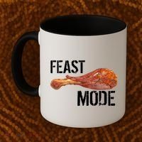 Feast Mode Thanksgiving Turkey Leg Coffee Mug thumb 2
