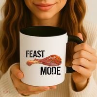 Feast Mode Thanksgiving Turkey Leg Coffee Mug thumb 3