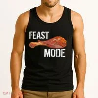 Feast Mode Thanksgiving Turkey Leg Tank Top thumb 3