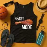 Feast Mode Thanksgiving Turkey Leg Tank Top thumb 4