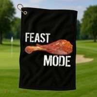 Feast Mode Thanksgiving Turkey Leg Golf Towel thumb 1