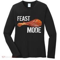 Feast Mode Thanksgiving Turkey Leg Women's Long Sleeve Shirt thumb 0