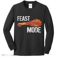 Feast Mode Thanksgiving Turkey Leg Kids Long Sleeve Shirt thumb 0
