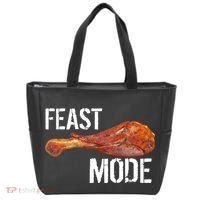 Feast Mode Thanksgiving Turkey Leg Tote Bag thumb 0