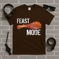 Feast Mode Thanksgiving Turkey Leg T-Shirt thumb 5