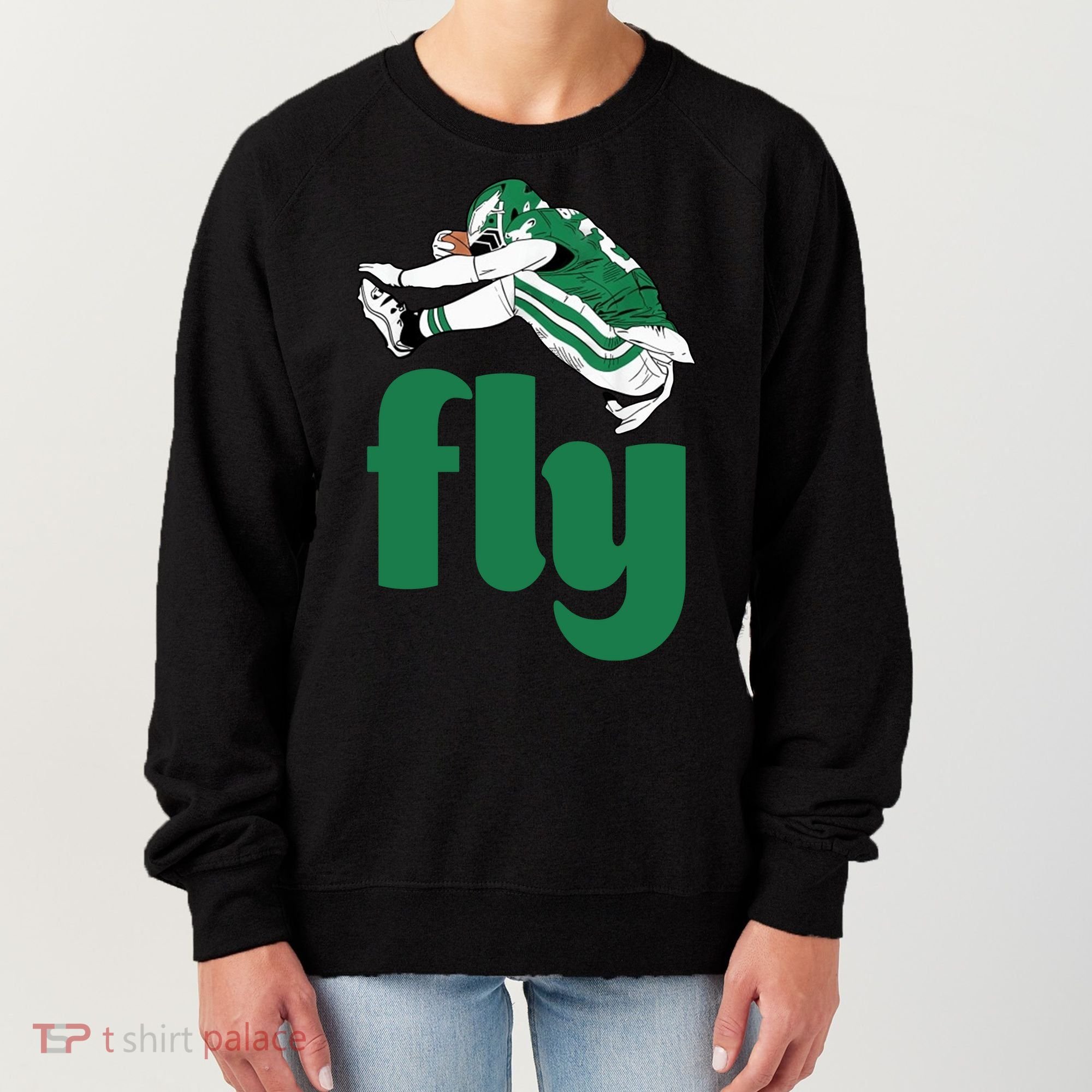 Fly Eagle Birds Football Fan Women's Sweatshirt