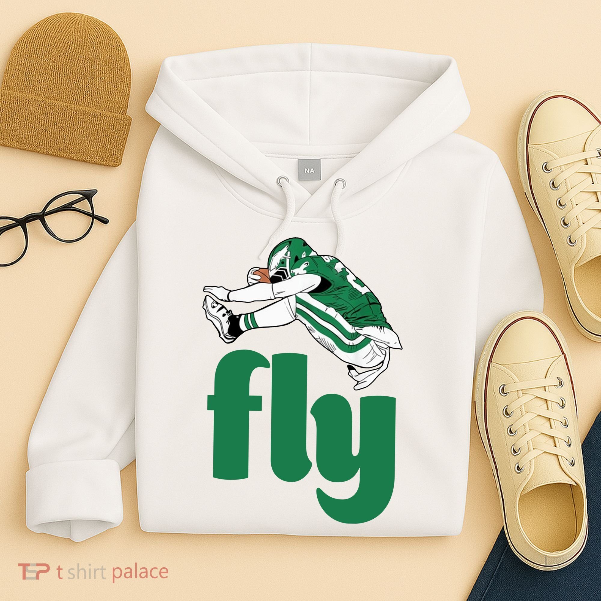 Fly Eagle Birds Football Fan Hoodie
