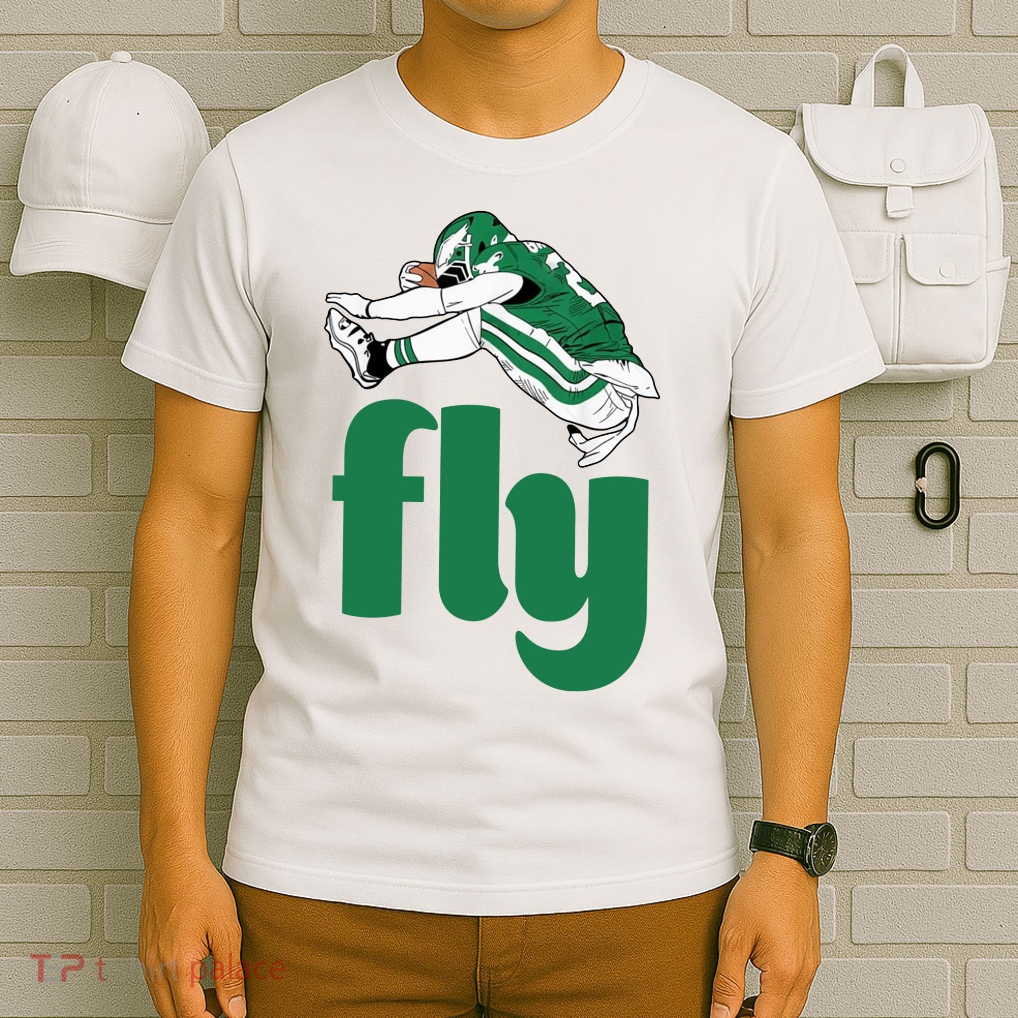 Fly Eagle Birds Football Fan T-Shirt