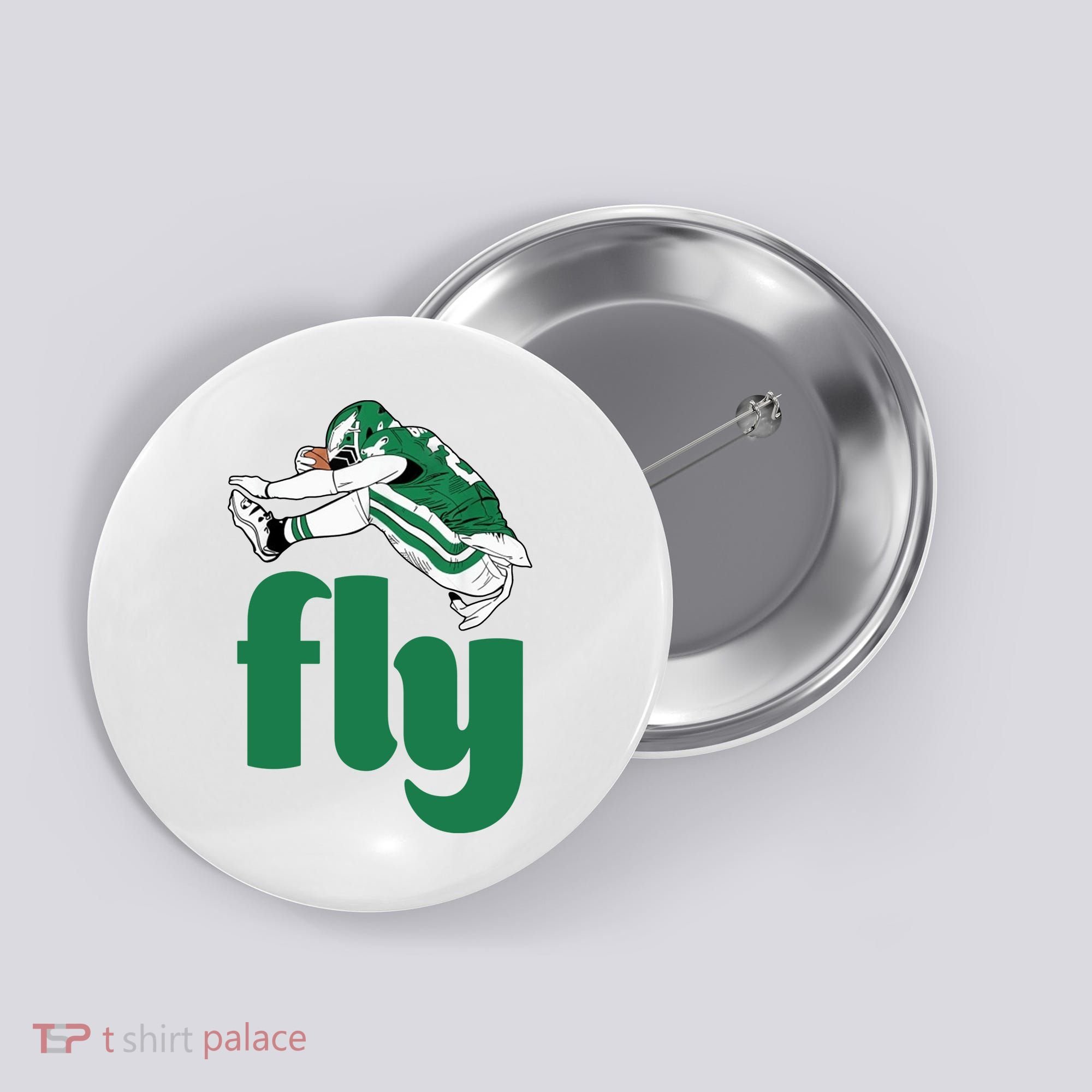 Fly Eagle Birds Football Fan Button