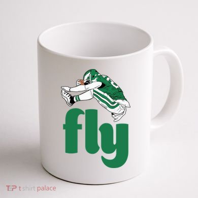 Fly Eagle Birds Football Fan Coffee Mug back