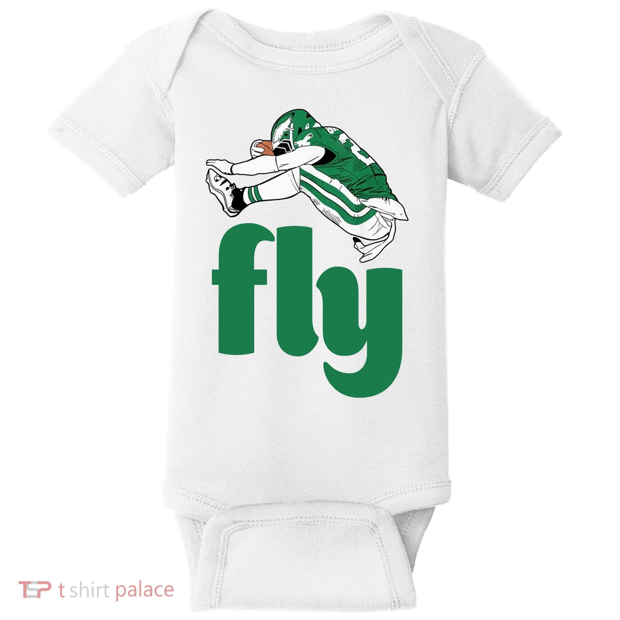 Fly Eagle Birds Football Fan Baby Bodysuit