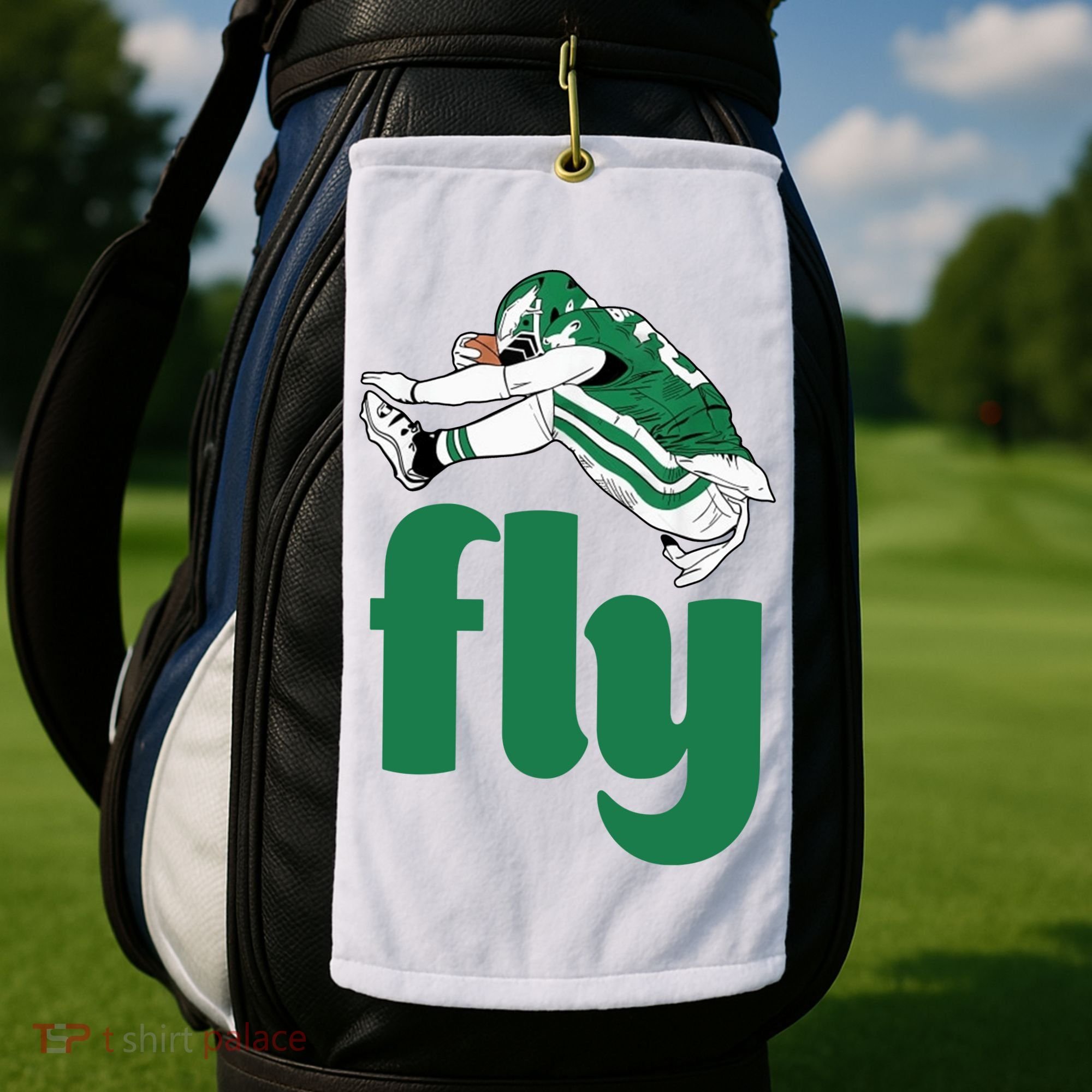 Fly Eagle Birds Football Fan Golf Towel