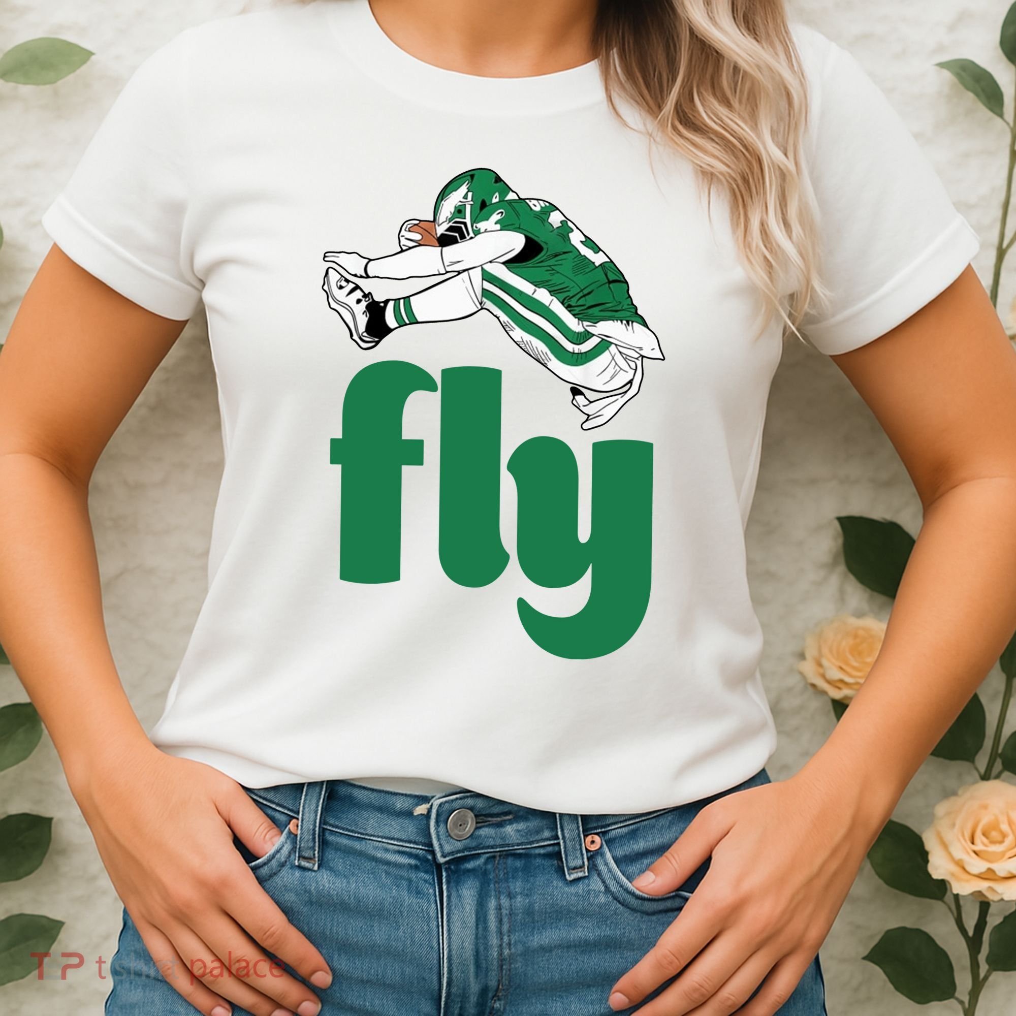 Fly Eagle Birds Football Fan Women's T-Shirt