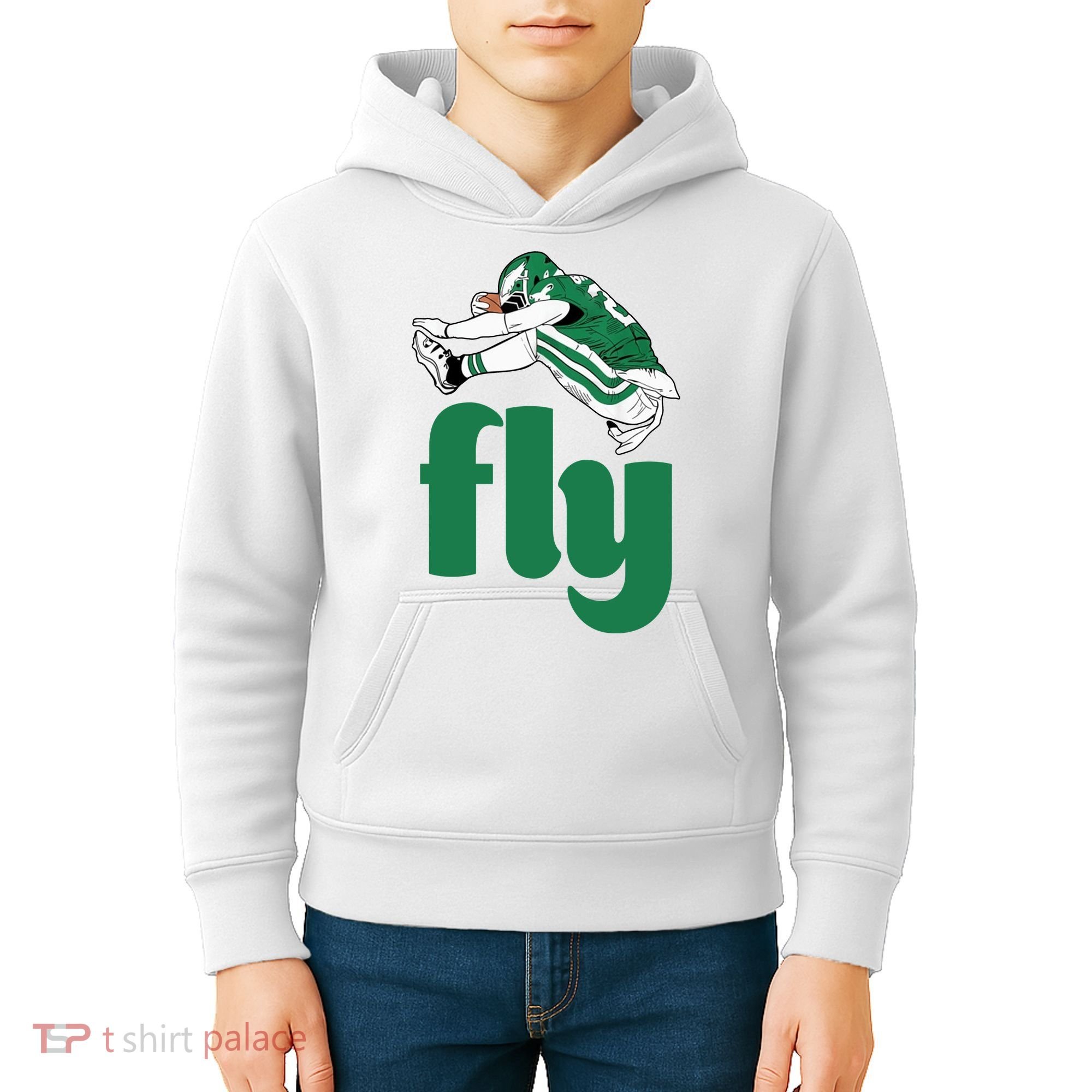 Fly Eagle Birds Football Fan Kids Hoodie
