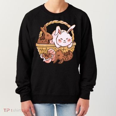 Fat Easter Bunny Cute Women's Sweatshirt